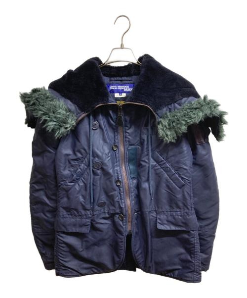 COMME des GARCONS JUNYA WATANABE MAN（コム デ ギャルソン ジュンヤ ワタナベ マン）COMME des GARCONS JUNYA WATANABE MAN (コム デ ギャルソン ジュンヤ ワタナベ マン) 再構築 N-3Bタイプフライトジャケット ネイビー サイズ:Sの古着・服飾アイテム
