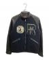 Hysteric Glamour（ヒステリックグラマー）の古着「ROCK’N ROLL シングルBZ ワッペン付 袖ラムレザー スタジャン」｜ブラック