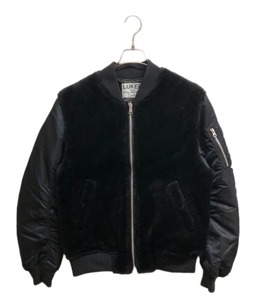 LUKER（ルーカー）LUKER (ルーカー) MA-1ジャケット ブラック サイズ:Mの古着・服飾アイテム