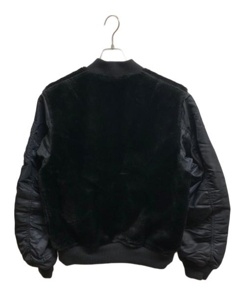 LUKER（ルーカー）LUKER (ルーカー) MA-1ジャケット ブラック サイズ:Mの古着・服飾アイテム