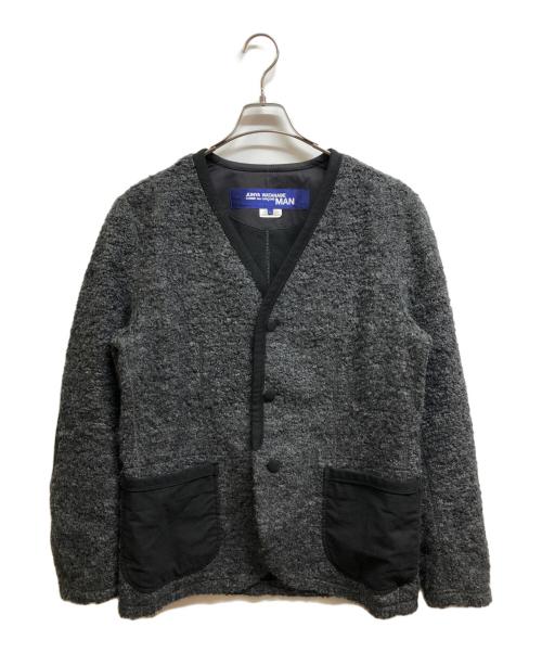 COMME des GARCONS JUNYA WATANABE MAN（コム デ ギャルソン ジュンヤ ワタナベ マン）COMME des GARCONS JUNYA WATANABE MAN (コムデギャルソンジュンヤワタナベマン) ウールループジャケット グレー サイズ:Lの古着・服飾アイテム