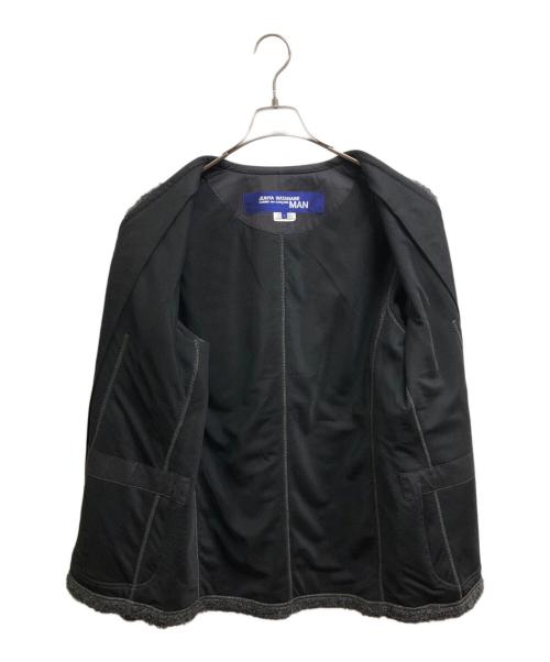 COMME des GARCONS JUNYA WATANABE MAN（コム デ ギャルソン ジュンヤ ワタナベ マン）COMME des GARCONS JUNYA WATANABE MAN (コムデギャルソンジュンヤワタナベマン) ウールループジャケット グレー サイズ:Lの古着・服飾アイテム