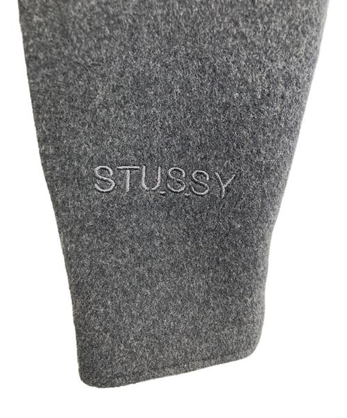 stussy（ステューシー）stussy (ステューシー) Schott (ショット) ウールダブルライダースジャケット グレー サイズ:38の古着・服飾アイテム