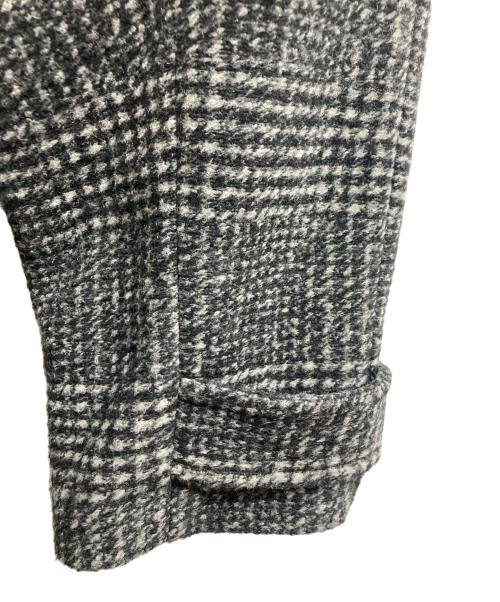Spick and Span（スピック＆スパン）Spick and Span (スピックアンドスパン) Wスライバーチェックハーフコート ブラック サイズ:38の古着・服飾アイテム