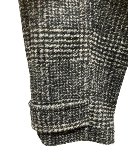 Spick and Span（スピック＆スパン）Spick and Span (スピックアンドスパン) Wスライバーチェックハーフコート ブラック サイズ:38の古着・服飾アイテム