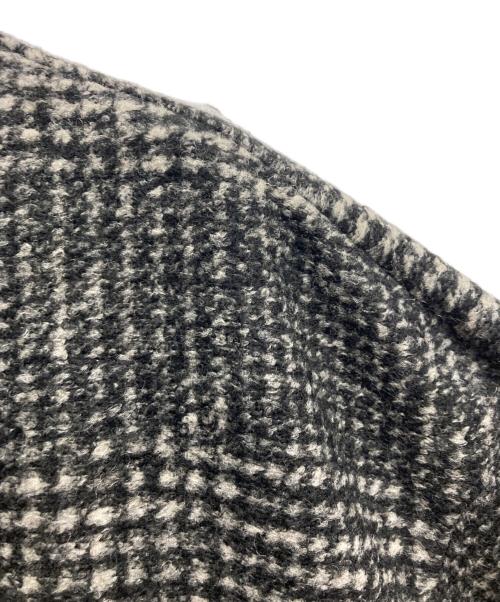 Spick and Span（スピック＆スパン）Spick and Span (スピックアンドスパン) Wスライバーチェックハーフコート ブラック サイズ:38の古着・服飾アイテム