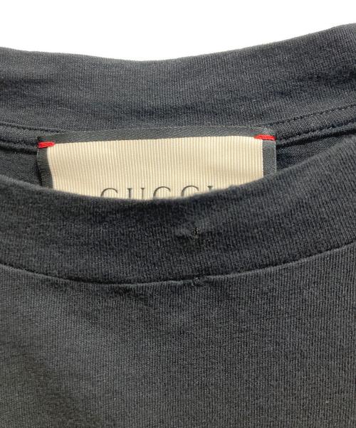 GUCCI（グッチ）GUCCI (グッチ) GUCCIロゴ オーバーサイズ コットン Tシャツ ブラック サイズ:Mの古着・服飾アイテム