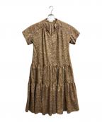 house of lotusハウスオブロータス）の古着「ペイズリープリント ティアードワンピース」｜イエロー