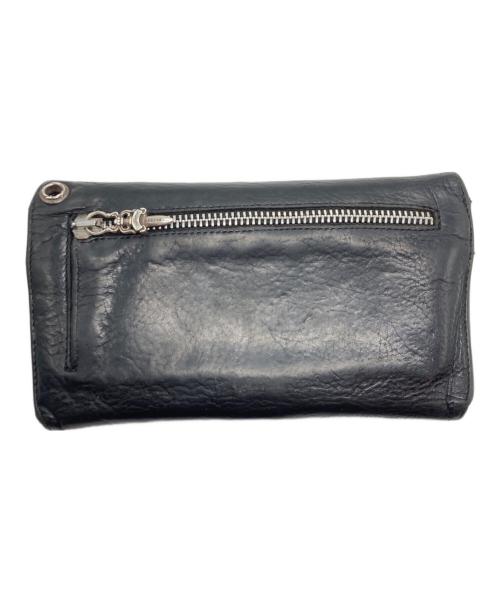 CHROME HEARTS（クロムハーツ）CHROME HEARTS (クロムハーツ) WAVEロングウォレット ブラックの古着・服飾アイテム