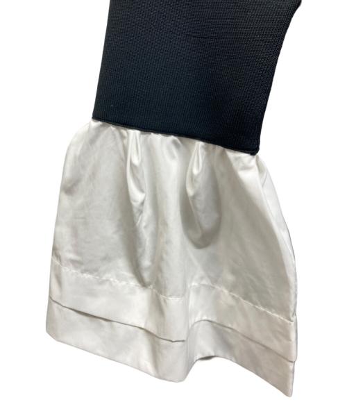 CELFORD（セルフォード）CELFORD (セルフォード) ペプラムニットコンビプルオーバー ブラック サイズ:38の古着・服飾アイテム