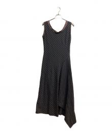 yohji yamamoto+noir（ヨウジヤマモトプリュスノアール）の古着「ノースリーブワンピース」｜ブラウン