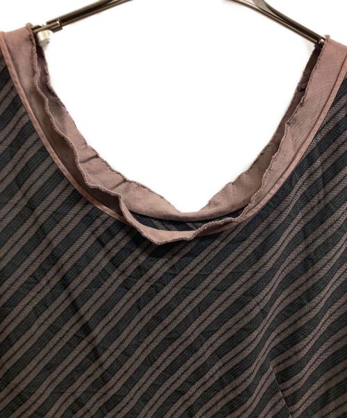 yohji yamamoto+noir（ヨウジヤマモトプリュスノアール）yohji yamamoto+noir (ヨウジヤマモトプリュスノアール) ノースリーブワンピース ブラウン サイズ:2の古着・服飾アイテム