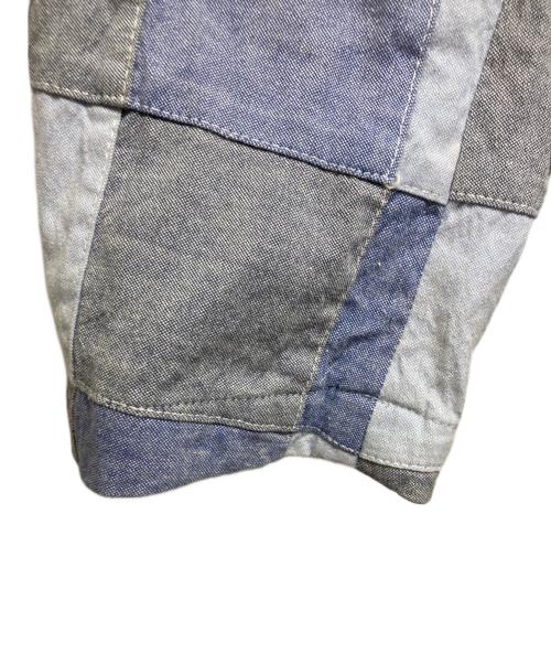 J.PRESS（ジェイプレス）J.PRESS (ジェイプレス) パッチワークテーラードジャケット ブルー サイズ:Lの古着・服飾アイテム