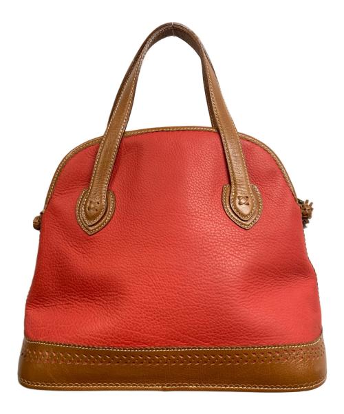 LOEWE（ロエベ）LOEWE (ロエベ) カットワーク切替2WAYバッグ レッドの古着・服飾アイテム