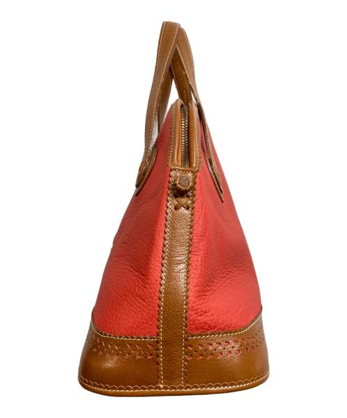 LOEWE（ロエベ）LOEWE (ロエベ) カットワーク切替2WAYバッグ レッドの古着・服飾アイテム