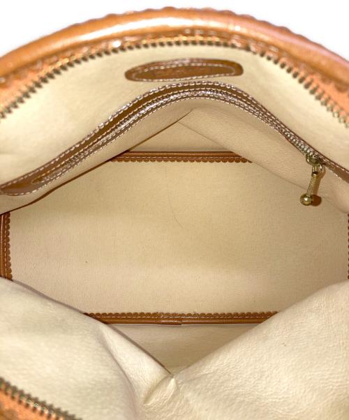 LOEWE（ロエベ）LOEWE (ロエベ) カットワーク切替2WAYバッグ レッドの古着・服飾アイテム