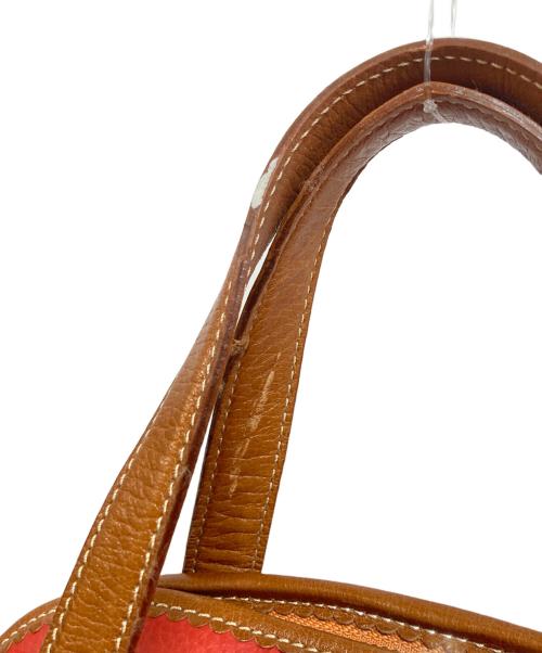 LOEWE（ロエベ）LOEWE (ロエベ) カットワーク切替2WAYバッグ レッドの古着・服飾アイテム