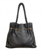 BVLGARIブルガリ）の古着「ツイストハンドルバッグ」｜ブラック