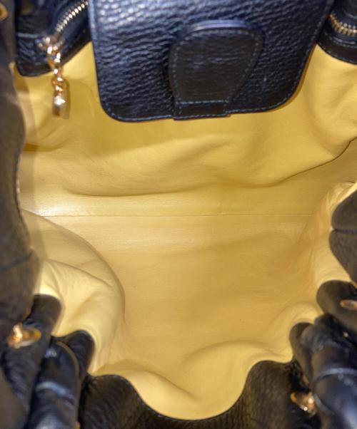 BVLGARI（ブルガリ）BVLGARI (ブルガリ) ツイストハンドルバッグ ブラックの古着・服飾アイテム