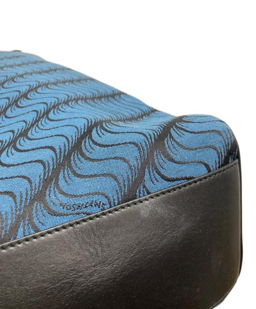 SMYTHSON（スマイソン）SMYTHSON (スマイソン) 2WAYトートバッグ ブルー×ブラックの古着・服飾アイテム