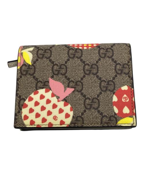 GUCCI（グッチ）GUCCI (グッチ) グッチ レ ポム カードケース ウォレット ベージュの古着・服飾アイテム