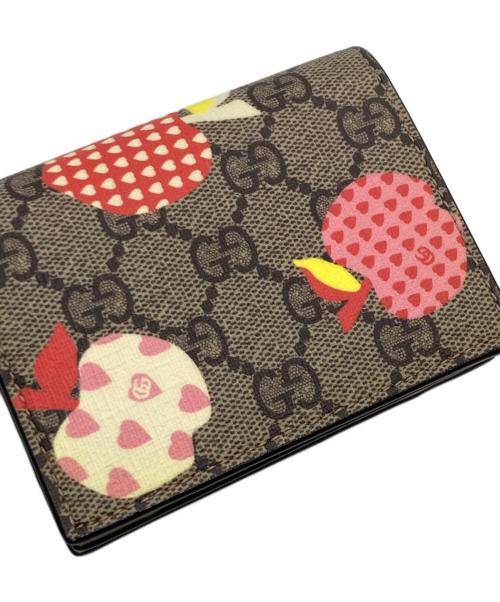 GUCCI（グッチ）GUCCI (グッチ) グッチ レ ポム カードケース ウォレット ベージュの古着・服飾アイテム