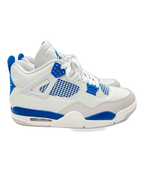 NIKE（ナイキ）NIKE (ナイキ) AIR JORDAN 4 RETRO ブルー×ホワイト サイズ:UK9の古着・服飾アイテム