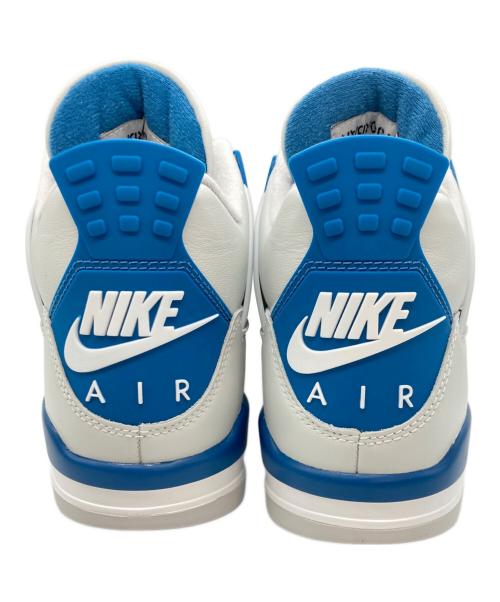 NIKE（ナイキ）NIKE (ナイキ) AIR JORDAN 4 RETRO ブルー×ホワイト サイズ:UK9の古着・服飾アイテム