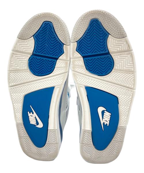 NIKE（ナイキ）NIKE (ナイキ) AIR JORDAN 4 RETRO ブルー×ホワイト サイズ:UK9の古着・服飾アイテム