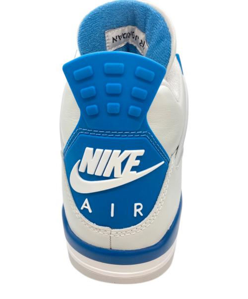 NIKE（ナイキ）NIKE (ナイキ) AIR JORDAN 4 RETRO ブルー×ホワイト サイズ:UK9の古着・服飾アイテム