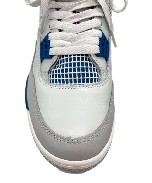 NIKE（ナイキ）NIKE (ナイキ) AIR JORDAN 4 RETRO ブルー×ホワイト サイズ:UK9の古着・服飾アイテム