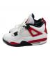 NIKE (ナイキ) AIR JORDAN 4 RETRO レッド×ホワイト サイズ:UK9：18000円