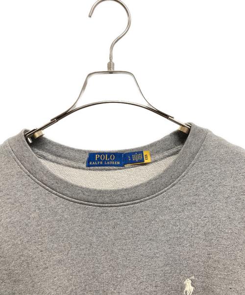 POLO RALPH LAUREN（ポロ・ラルフローレン）POLO RALPH LAUREN (ポロ・ラルフローレン) クルーネックスウェット グレー サイズ:Lの古着・服飾アイテム