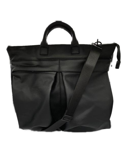 UNITED ARROWS（ユナイテッドアローズ）UNITED ARROWS (ユナイテッドアローズ) シンセティックレザーヘルメットバッグ ブラックの古着・服飾アイテム