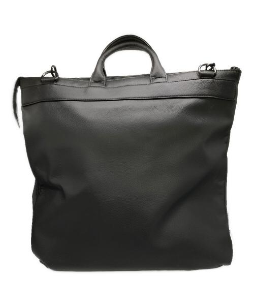 UNITED ARROWS（ユナイテッドアローズ）UNITED ARROWS (ユナイテッドアローズ) シンセティックレザーヘルメットバッグ ブラックの古着・服飾アイテム