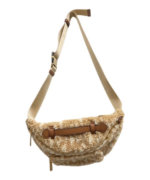 MICHAEL KORS（マイケル・コース）MICHAEL KORS (マイケル・コース) ショルダーバッグ ベージュ×ホワイトの古着・服飾アイテム