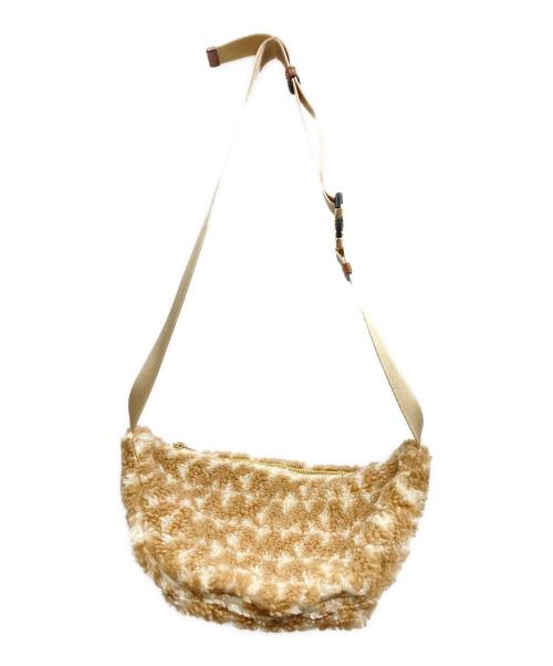 MICHAEL KORS（マイケル・コース）MICHAEL KORS (マイケル・コース) ショルダーバッグ ベージュ×ホワイトの古着・服飾アイテム