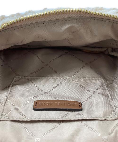 MICHAEL KORS（マイケル・コース）MICHAEL KORS (マイケル・コース) ショルダーバッグ ベージュ×ホワイトの古着・服飾アイテム