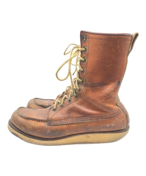 RED WING（レッドウィング）RED WING (レッドウィング) 10ホールモックトゥブーツ ブラウン サイズ:9 1/2の古着・服飾アイテム
