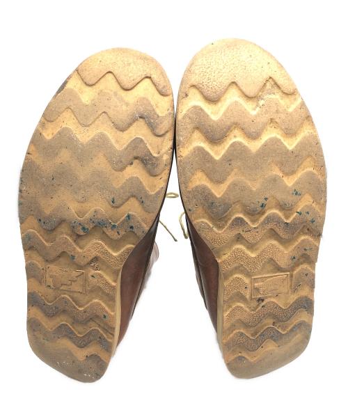 RED WING（レッドウィング）RED WING (レッドウィング) 10ホールモックトゥブーツ ブラウン サイズ:9 1/2の古着・服飾アイテム