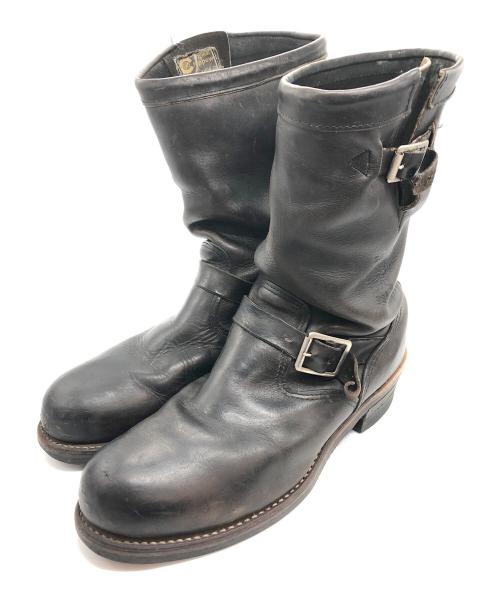 CHIPPEWA（チペワ）CHIPPEWA (チペワ) エンジニアブーツ ブラック サイズ:9　1/2の古着・服飾アイテム