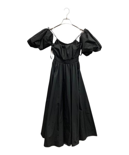 eimy istoire（エイミーイストワール）eimy istoire (エイミーイストワール) ボリュームスリーブ2wayキャミワンピース ブラック サイズ:FREEの古着・服飾アイテム