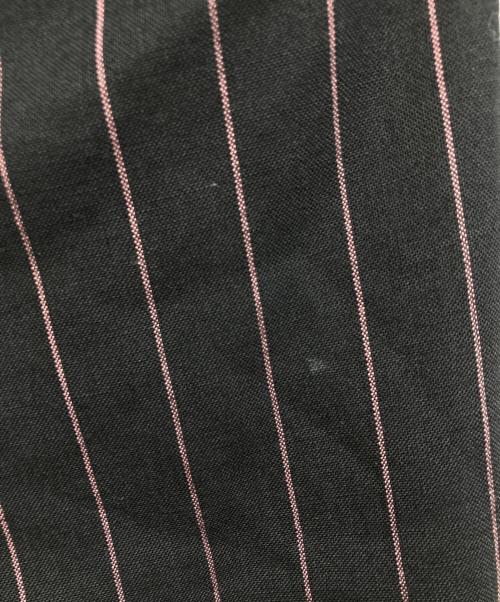 WACKO MARIA（ワコマリア）WACKO MARIA (ワコマリア) DORMEUIL / STRIPED PLEATED TROUSER ブラック サイズ:Sの古着・服飾アイテム