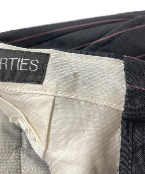 WACKO MARIA（ワコマリア）WACKO MARIA (ワコマリア) DORMEUIL / STRIPED PLEATED TROUSER ブラック サイズ:Sの古着・服飾アイテム