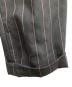 中古・古着 WACKO MARIA (ワコマリア) DORMEUIL / STRIPED PLEATED TROUSER ブラック サイズ:S：11000円
