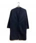 23区（ニジュウサンク）の古着「ウールリバーツイル ノーカラーコート」｜ネイビー