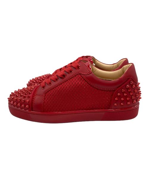 Christian Louboutin（クリスチャン・ルブタン）Christian Louboutin (クリスチャン・ルブタン) Seavaste 2 スタッズローカットスニーカー レッド サイズ:41の古着・服飾アイテム