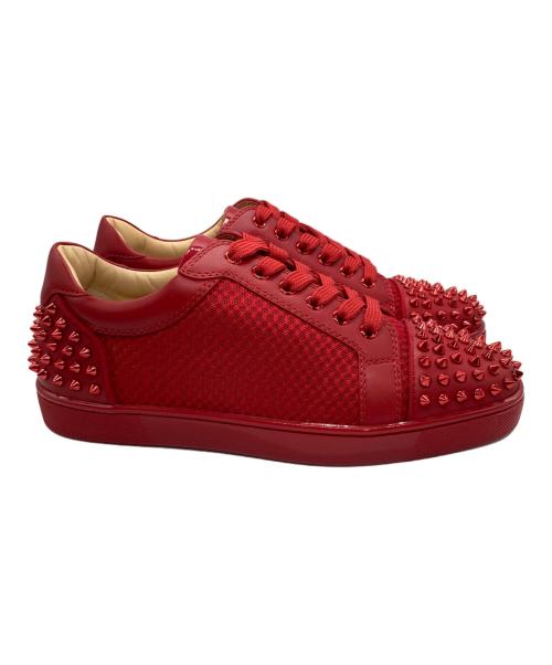 Christian Louboutin（クリスチャン・ルブタン）Christian Louboutin (クリスチャン・ルブタン) Seavaste 2 スタッズローカットスニーカー レッド サイズ:41の古着・服飾アイテム
