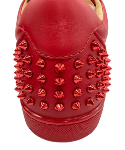 Christian Louboutin（クリスチャン・ルブタン）Christian Louboutin (クリスチャン・ルブタン) Seavaste 2 スタッズローカットスニーカー レッド サイズ:41の古着・服飾アイテム