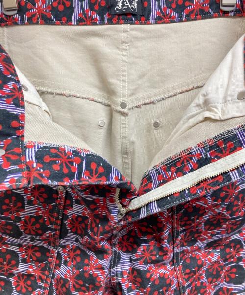 Fake As Flowers（フェイク アス フラワーズ）Fake As Flowers (フェイク アス フラワーズ) ペインターショーツ パープル サイズ:2の古着・服飾アイテム